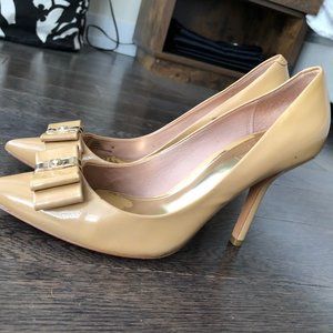 Coach nude patent leather "Landrie" stiletto